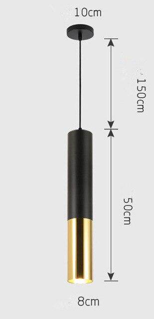 Suspension cylindrique tube chromé à LED SimpliLight | Marco Lucetti C - 1 lampe / Chaude