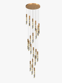 Suspension d'escalier en cristal Luxe & Élégance