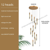 Suspension d'escalier en cristal Luxe & Élégance