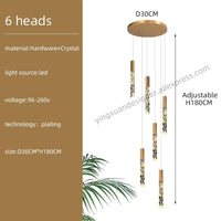 Suspension d'escalier en cristal Luxe & Élégance | Marco Lucetti