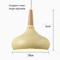 Suspension d'intérieur nordique et créative | Marco Lucetti Jaune 28cm / Blanc froid