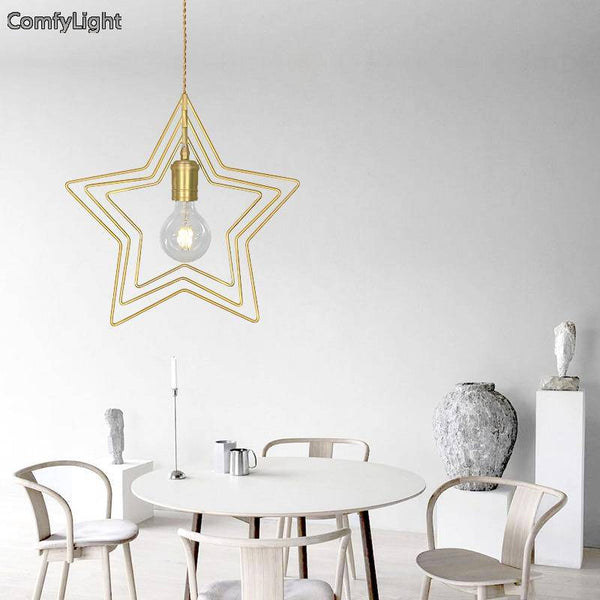 Suspension d'Or en forme d'Étoile pour votre Salle à Manger | Marco Lucetti