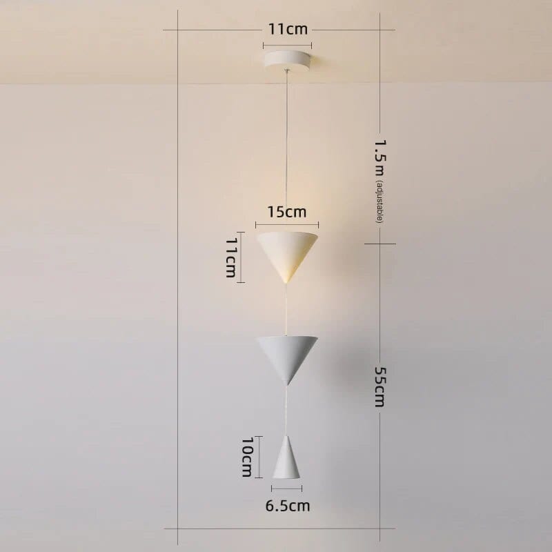 Suspension de chevet minimaliste - Épurée et élégante | Marco Lucetti Blanc / Chaud