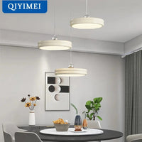 Suspension de luxe moderne dimmable avec abat-jour circulaire en fer - Collection Élégance contemporaine | Marco Lucetti