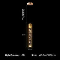 Suspension de luxe pour chambre moderne avec Led cristal | Marco Lucetti Or 1 tête / Blanc froid