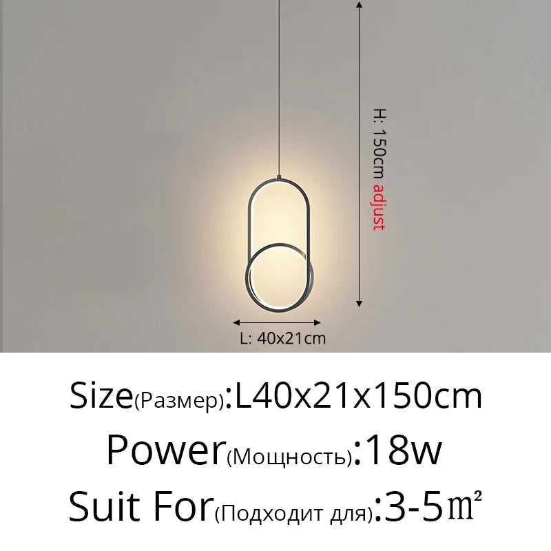 Suspension de style moderne minimaliste haut de gamme