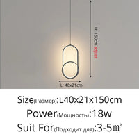 Suspension de style moderne minimaliste haut de gamme
