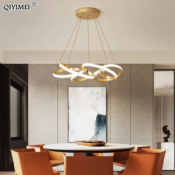 Suspension décorative en plaqué or avec éclairage LED pour intérieur | Marco Lucetti