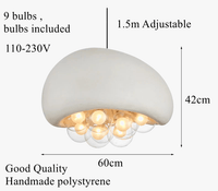 Suspension décorative en polystyrène Wabi Sabi | Marco Lucetti