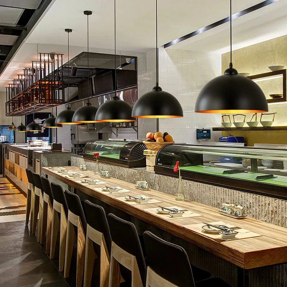 Suspension demi-boule rétro style USA | Marco Lucetti