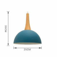 Suspension Demi-Boule Vibrante en Bois - Collection Colorée | Marco Lucetti A / Bleu foncé