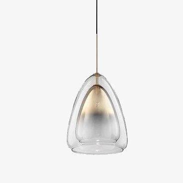 Suspension design à LED en verre double épaisseur Art-Light