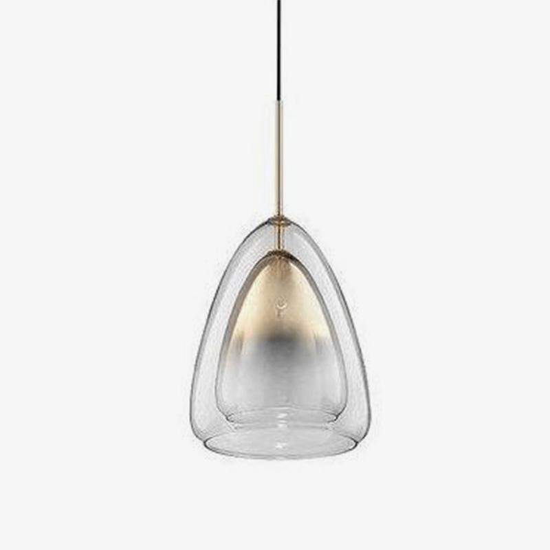 Suspension design à LED en verre double épaisseur Art-Light