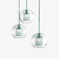 Suspension LED Cage: Boule en Verre