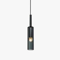 Suspension à LED cylindrique en verre cristal FlyLux.