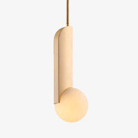 Suspension design LED doré "Brass Boules"