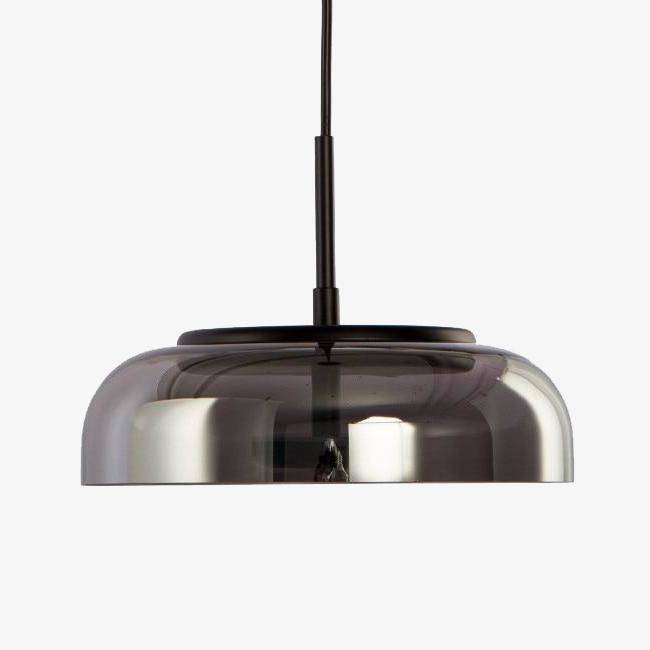 Suspension LED en verre Steel Glow