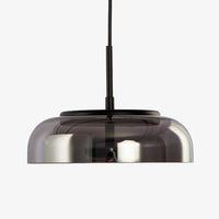 Suspension LED en verre Steel Glow