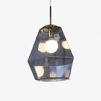 Suspension LED en verre coloré : Diamants Design