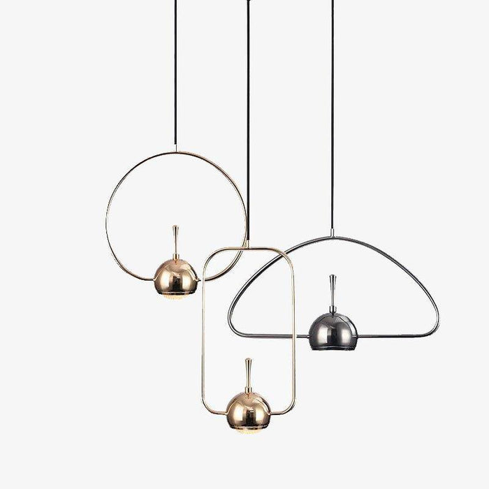 Suspension design LED Industrial Chrome