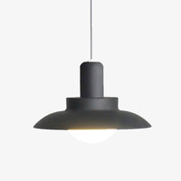Suspension LED design en métal avec abat-jour arrondi