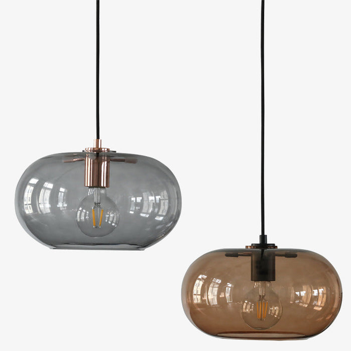 Suspension design Pannas en verre arrondi