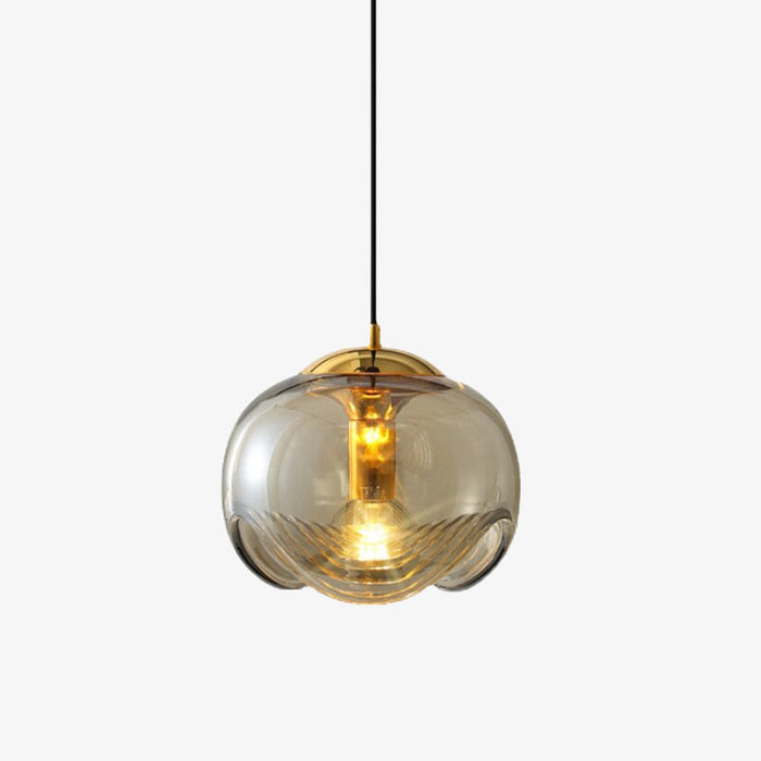 Suspension Janice : Design unique avec abat-jour en verre