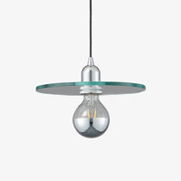 Suspension design en verre plat Aiden