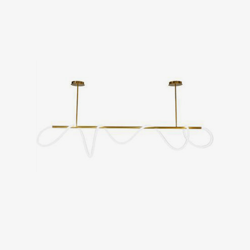 Suspension Luxe LED Gold Spiral