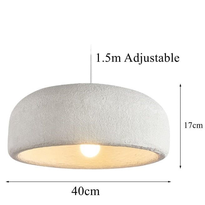 Suspension design blanche avec abat-jour arrondi Mango. | Marco Lucetti