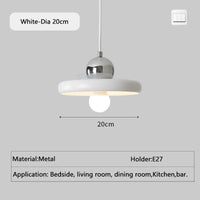 Suspension design blanche en forme d'anneau | Marco Lucetti Diamètre blanc 20 cm / Lumière blanche