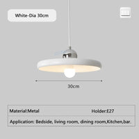 Suspension design blanche en forme d'anneau | Marco Lucetti Diamètre blanc 30 cm / Lumière blanche