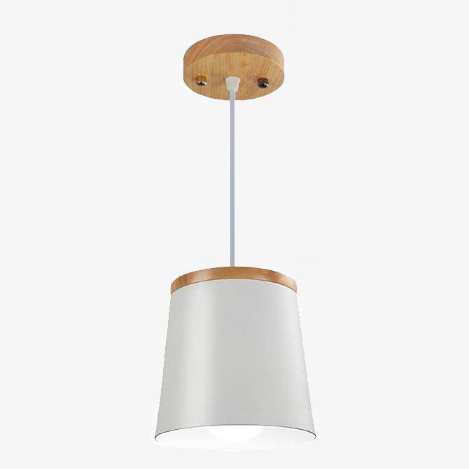 Suspension Aisilan - Design Bois et Métal Blanc