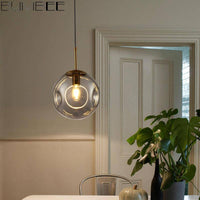 Suspension design boule en verre fumé Ball Déformé | Marco Lucetti