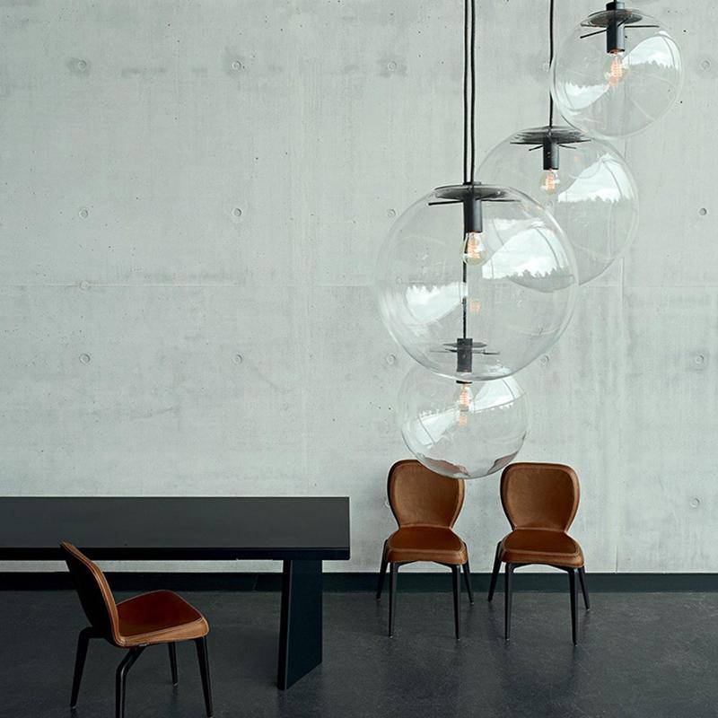 Suspension Design Boule en Verre - Noir ou Rose Gold | Marco Lucetti