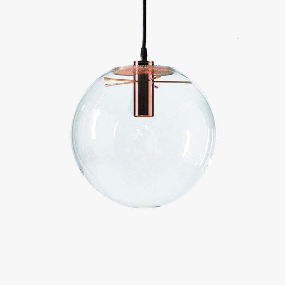 Suspension design boule verre LED Rose Gold ou Noire | Marco Lucetti