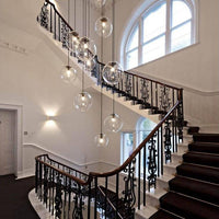 Suspension design boule verre LED Rose Gold ou Noire | Marco Lucetti