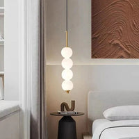 Suspension design boules en verre nordique LED cuivre Vent Gourde Décoration | Marco Lucetti