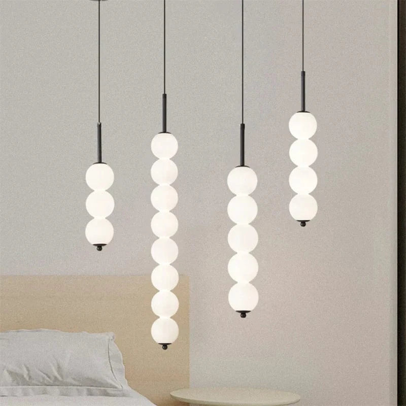 Suspension design boules en verre nordique LED cuivre Vent Gourde Décoration | Marco Lucetti