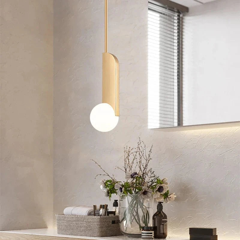 Suspension design chromée dorée nordique pour une chambre à coucher tendance | Marco Lucetti