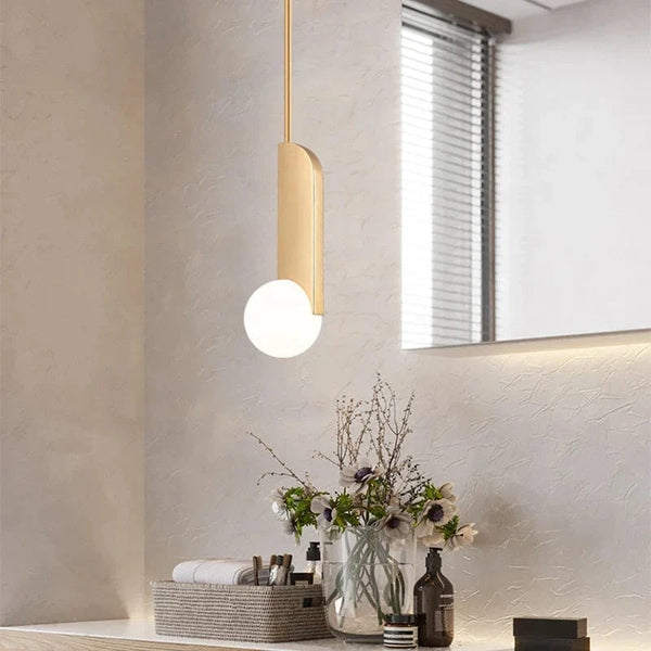 Suspension design chromée dorée nordique pour une chambre à coucher tendance | Marco Lucetti