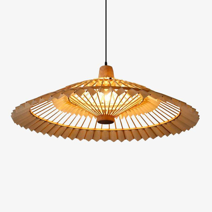 Suspension conique en bambou Chinese.