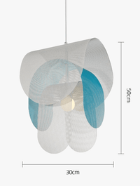 Suspension design danoise en métal perforé rond | Marco Lucetti Bleu