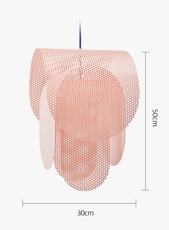 Suspension design danoise en métal perforé rond | Marco Lucetti Rose