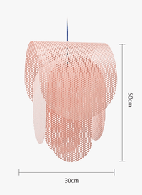 Suspension design danoise en métal perforé rond | Marco Lucetti Rose