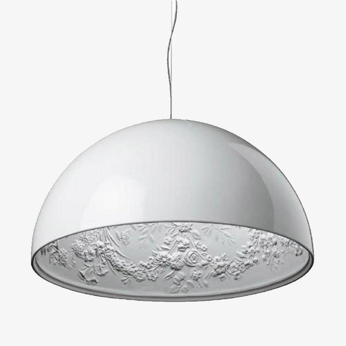 Suspension demi-sphère fleurie intérieur 40cm de marque
