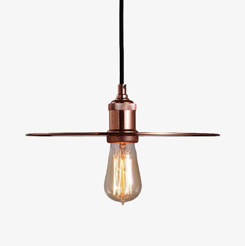 Suspension chromée or rose, design élégant