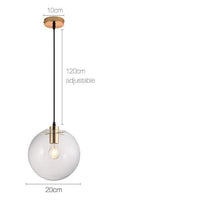 Suspension design "Dixie Glass Ball". | Marco Lucetti A - 20cm / Chaude