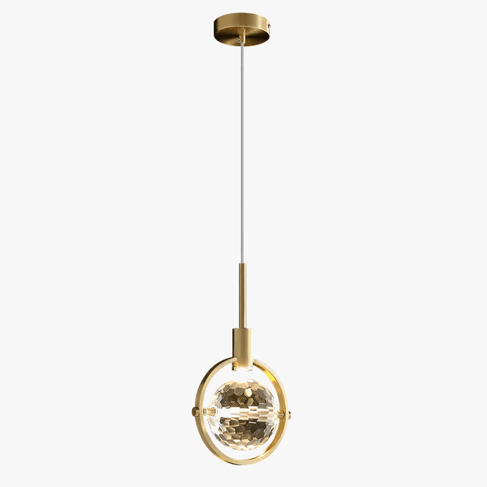 Suspension design dorée nordique à tête unique - Édition Exclusive | Marco Lucetti