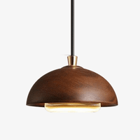 Suspension design en bois LED Boule